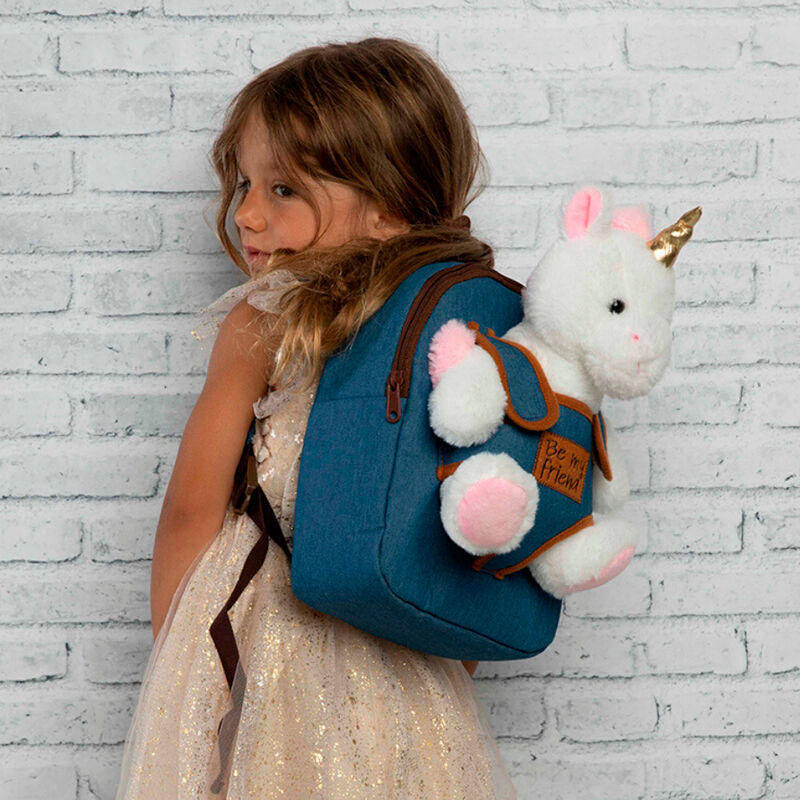 Imagen 1 - Mochila + Peluche Unicornio Tiara 26Cm