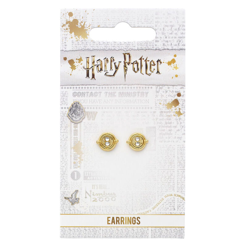 Imagen 4 - Pendientes Time Turner Gold Harry Potter