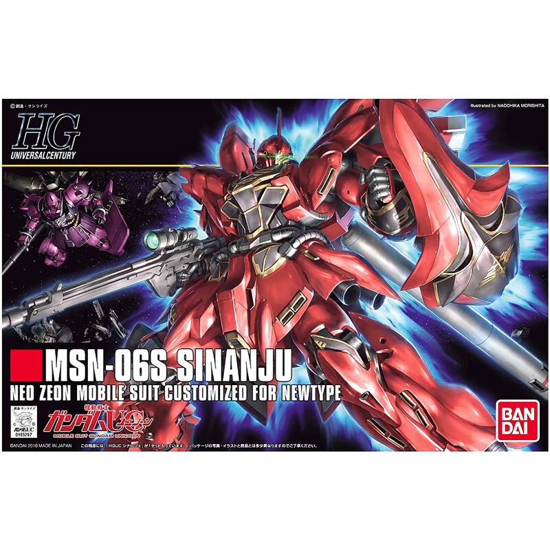 Imagen 1 - Figura Model Kit Msn-06s Sinanju Mobile Suit Gundam Unicorn 13Cm