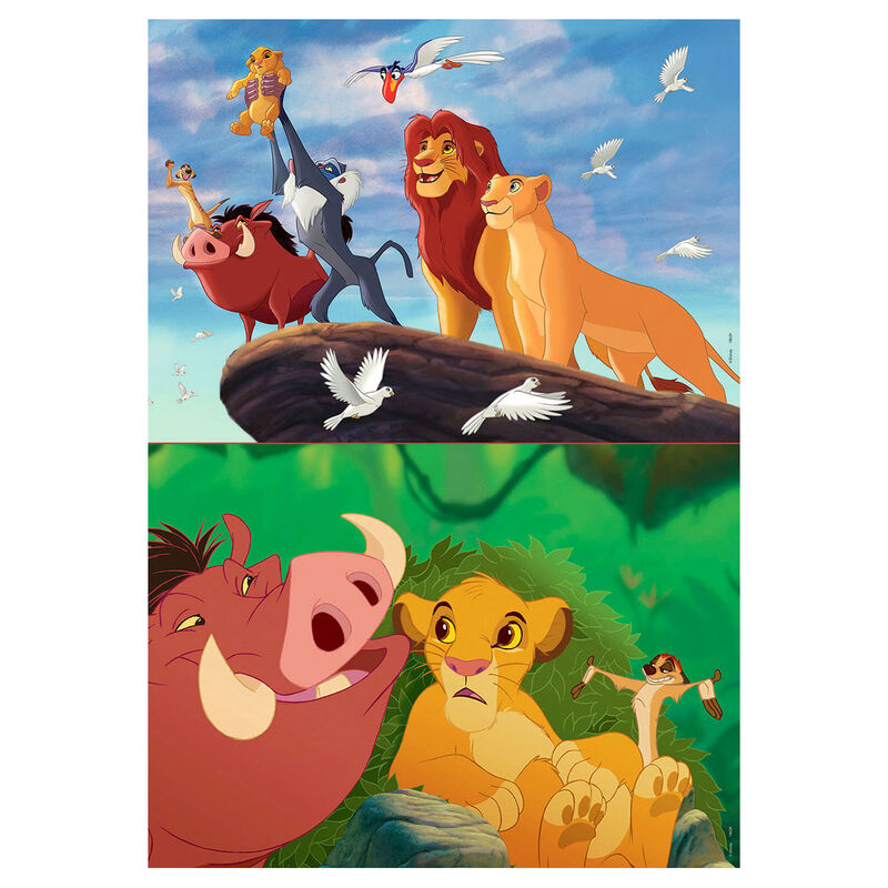Imagen de Puzzle El Rey Leon Disney 2X48pzs parte de nuestra colección en Espadas y más, sitio oficial.