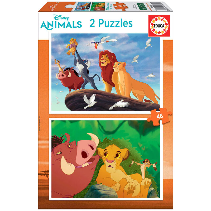Imagen de Puzzle El Rey Leon Disney 2X48pzs parte de nuestra colección en Espadas y más, sitio oficial.