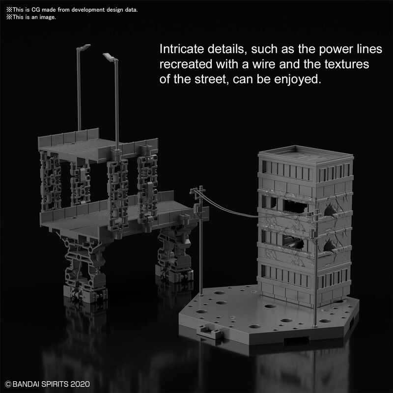 Imagen 1 - Model Kit Customize Scene Base City Area Ver.
