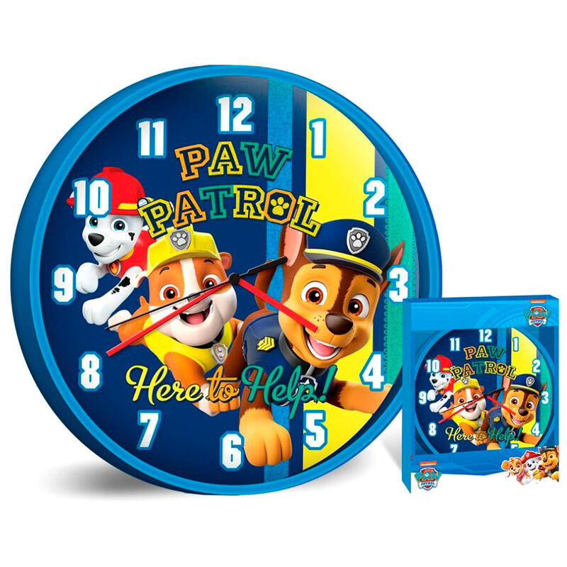 Imagen 1 - Reloj Pared Patrulla Canina Paw Patrol