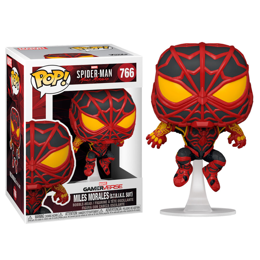 Imagen 1 - Figura Pop Marvel Spiderman Miles Morales S.t.r.i.k.e. Suit