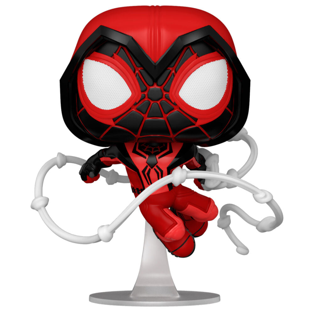 Imagen 3 - Figura Pop Marvel Spiderman Miles Morales Crimson Cowl Suit