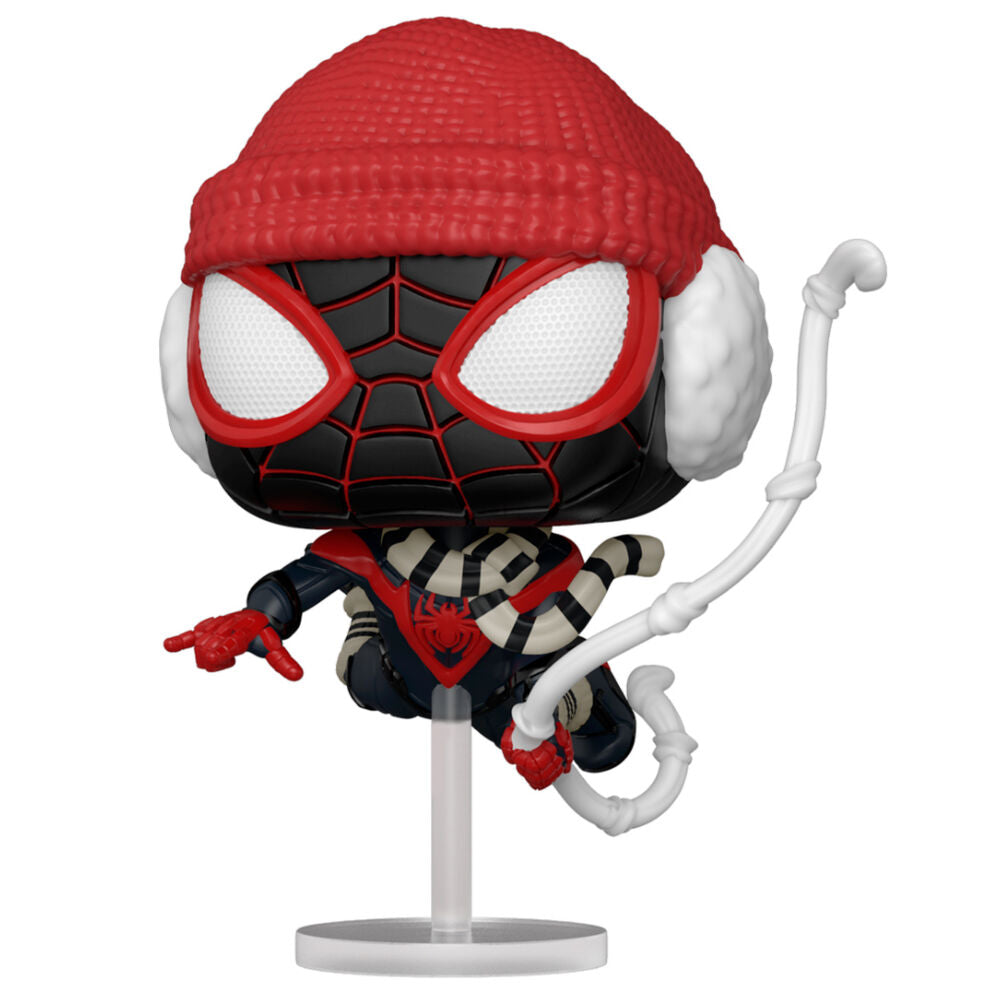 Imagen 2 - Figura Pop Marvel Spiderman Miles Morales Winter Suit