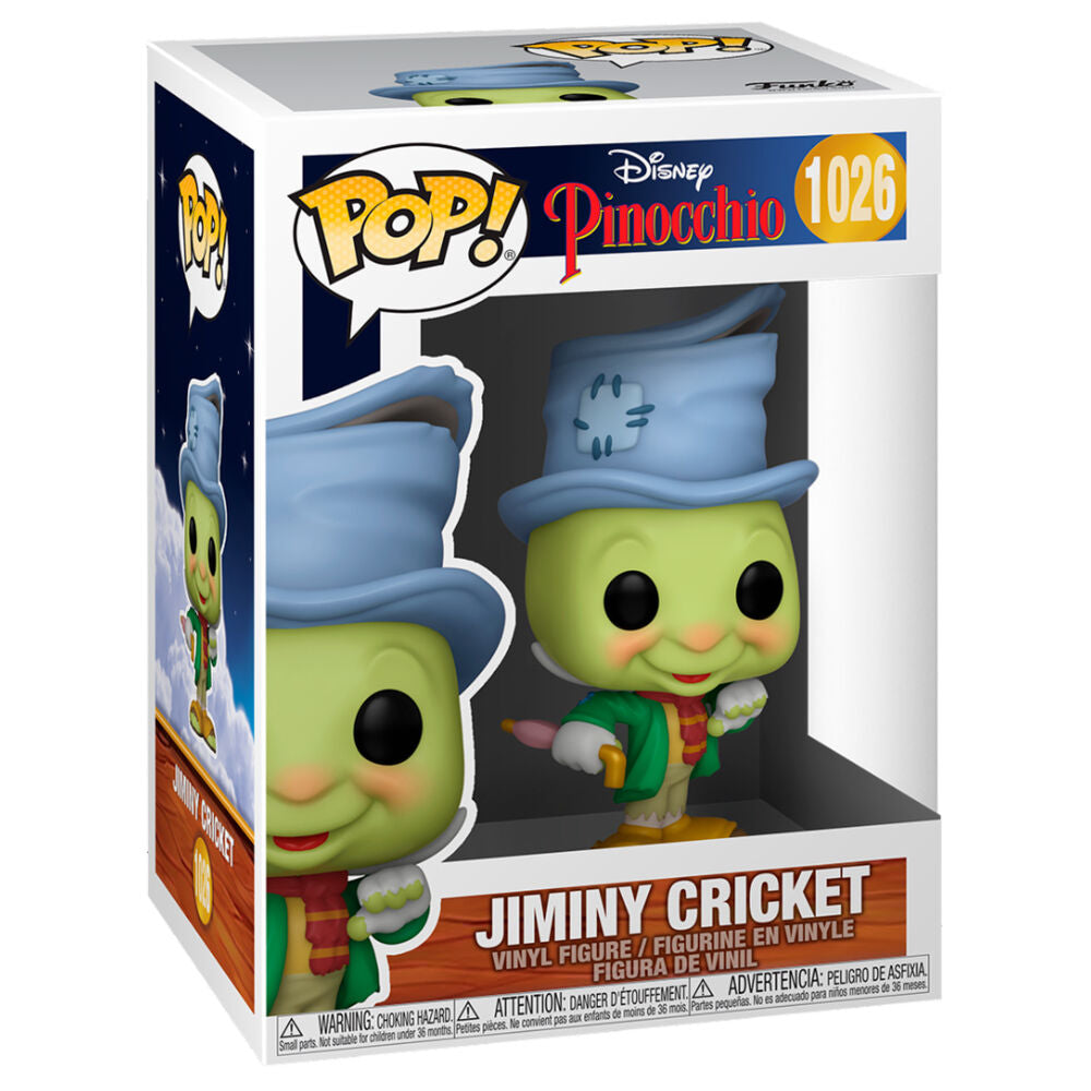 Imagen de Figura Pop Disney Pinocho Street Jiminy Cricket parte de nuestra colección en Espadas y más, sitio oficial.