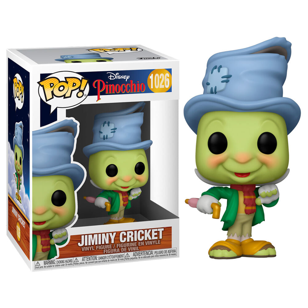 Imagen de Figura Pop Disney Pinocho Street Jiminy Cricket parte de nuestra colección en Espadas y más, sitio oficial.