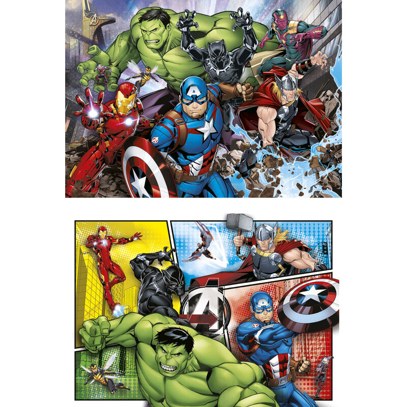 Imagen de Puzzle Vengadores Avengers Marvel 2X60pzs parte de nuestra colección en Espadas y más, sitio oficial.