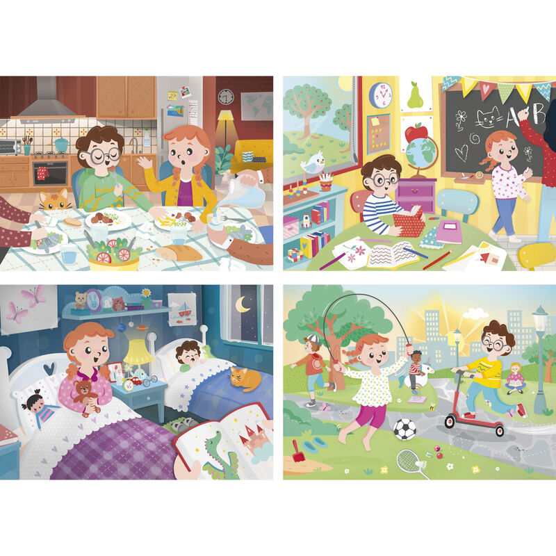 Imagen 1 - Puzzle Un Buen Dia 2X20pzs 2X60pzs