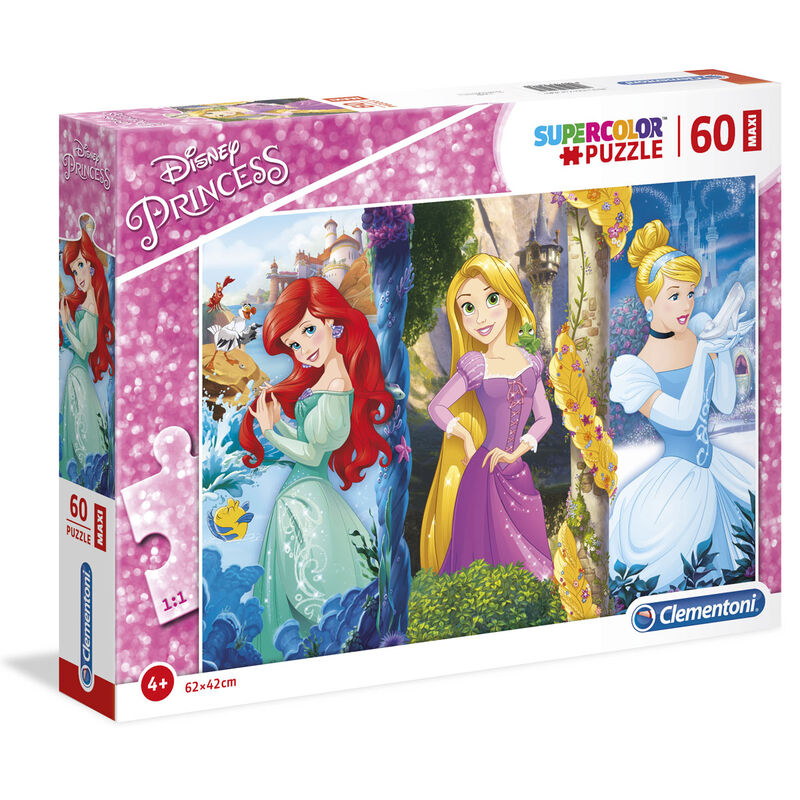 Imagen 2 - Puzzle Maxi Princesas Disney 60Pzs