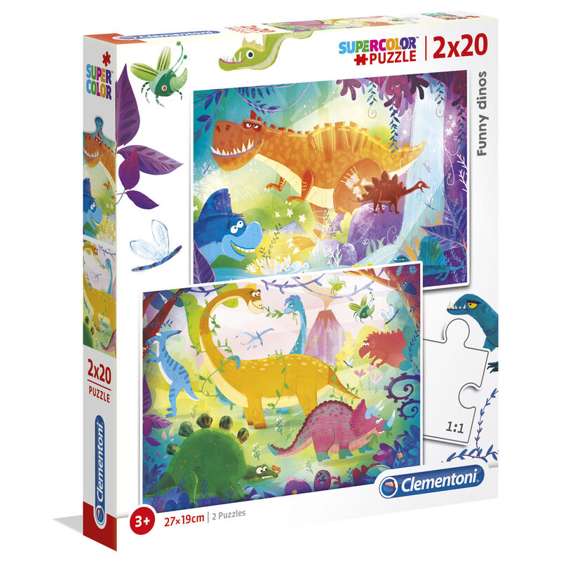 Imagen 2 - Puzzle Dinosaurios 2X20pzs