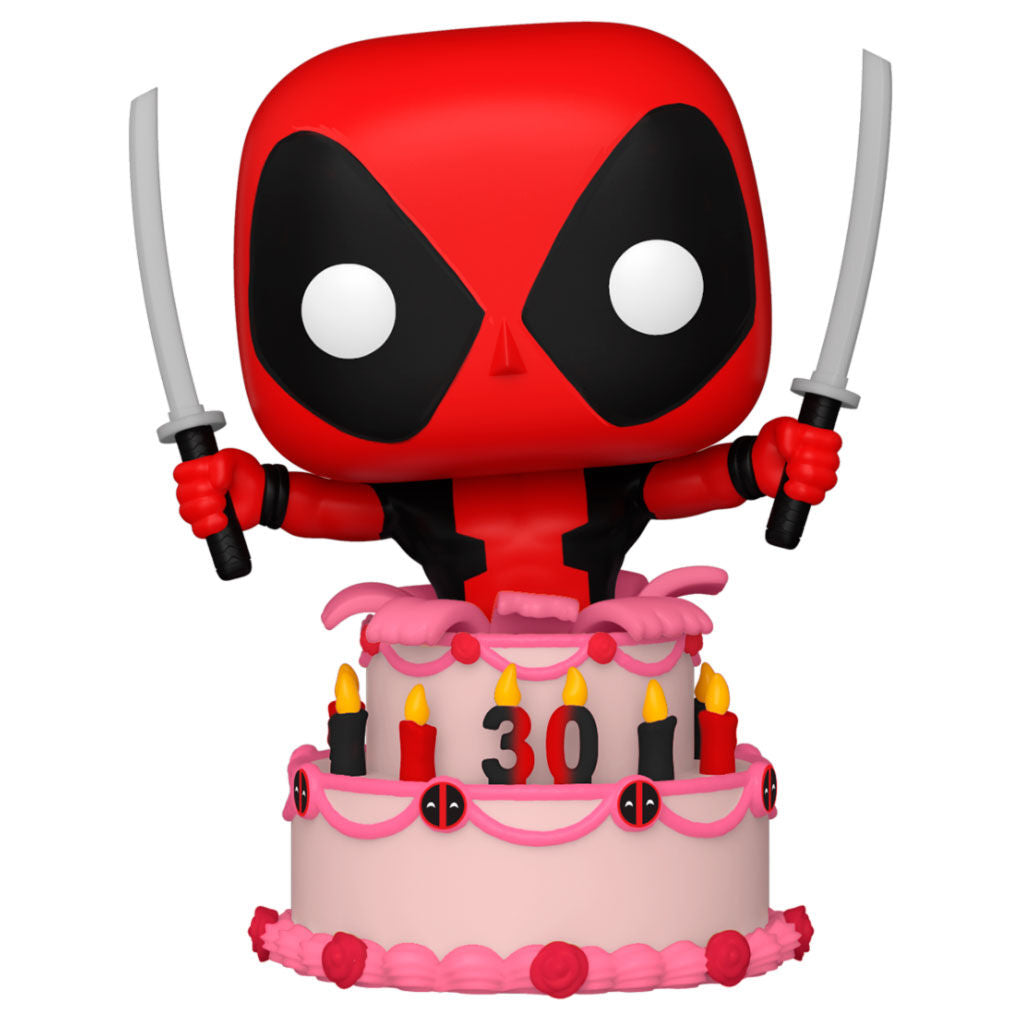 Imagen de Figura Pop Marvel Deadpool 30Th Deadpool In Cake parte de nuestra colección en Espadas y más, sitio oficial.