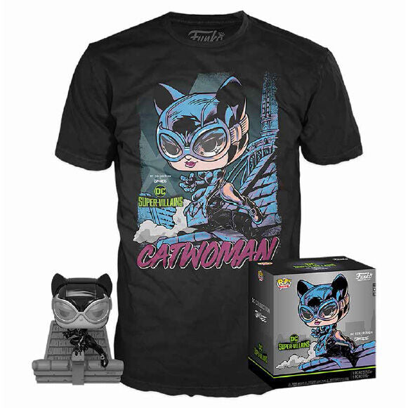Imagen 1 - Set Figura Pop & Tee Dc Jim Lee Catwoman