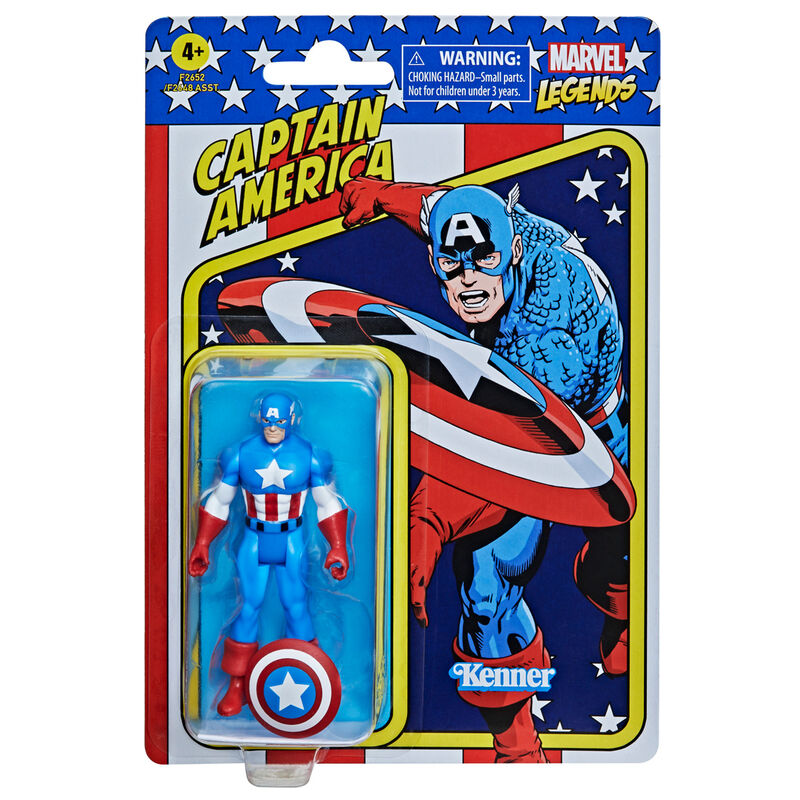 Imagen 4 - Figura Retro Capitan America Marvel 9,5Cm