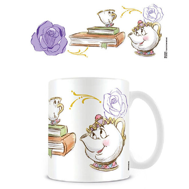 Imagen 1 de Taza Chip Y Mrs Potts La Bella Y La Bestia Disney 315Ml