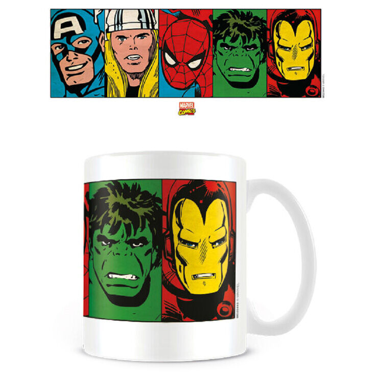 Imagen de Taza Faces Vengadores Avengers Marvel parte de nuestra colección en Espadas y más, sitio oficial.