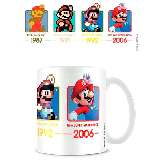 Imagen de Taza Dates Super Mario Nintendo parte de nuestra colección en Espadas y más, sitio oficial.