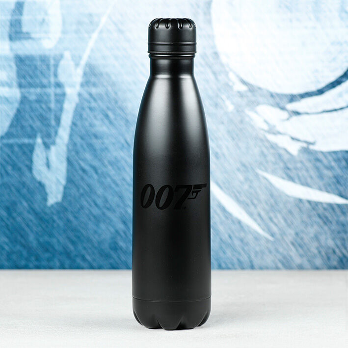 Imagen de Botella Metal 007 James Bond parte de nuestra colección en Espadas y más, sitio oficial.