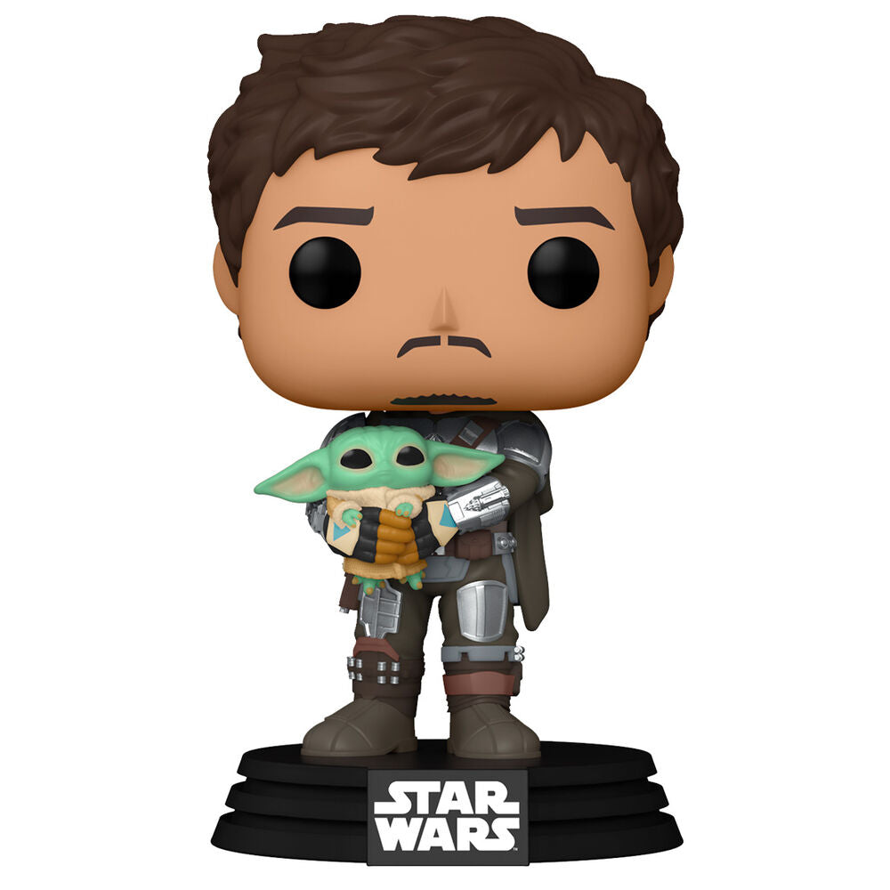 Imagen de Figura Pop Star Wars Mandalorian Mando Holding Child parte de nuestra colección en Espadas y más, sitio oficial.