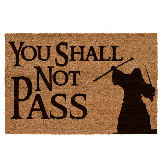Imagen 1 - Felpudo You Shall Not Pass El Señor De Los Anillos