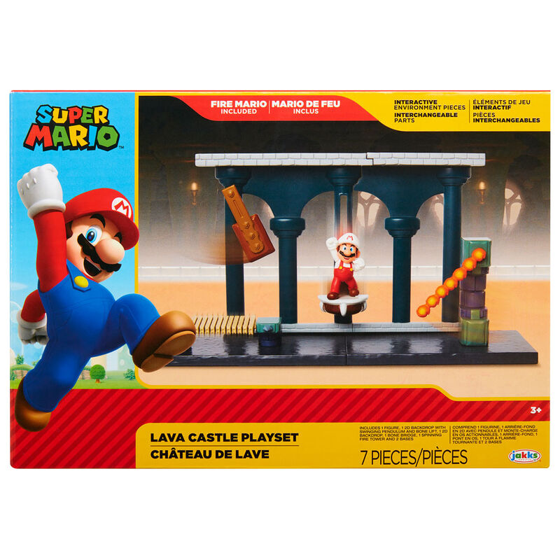 Imagen 1 - Playset Castillo De Lava Super Mario Nintendo
