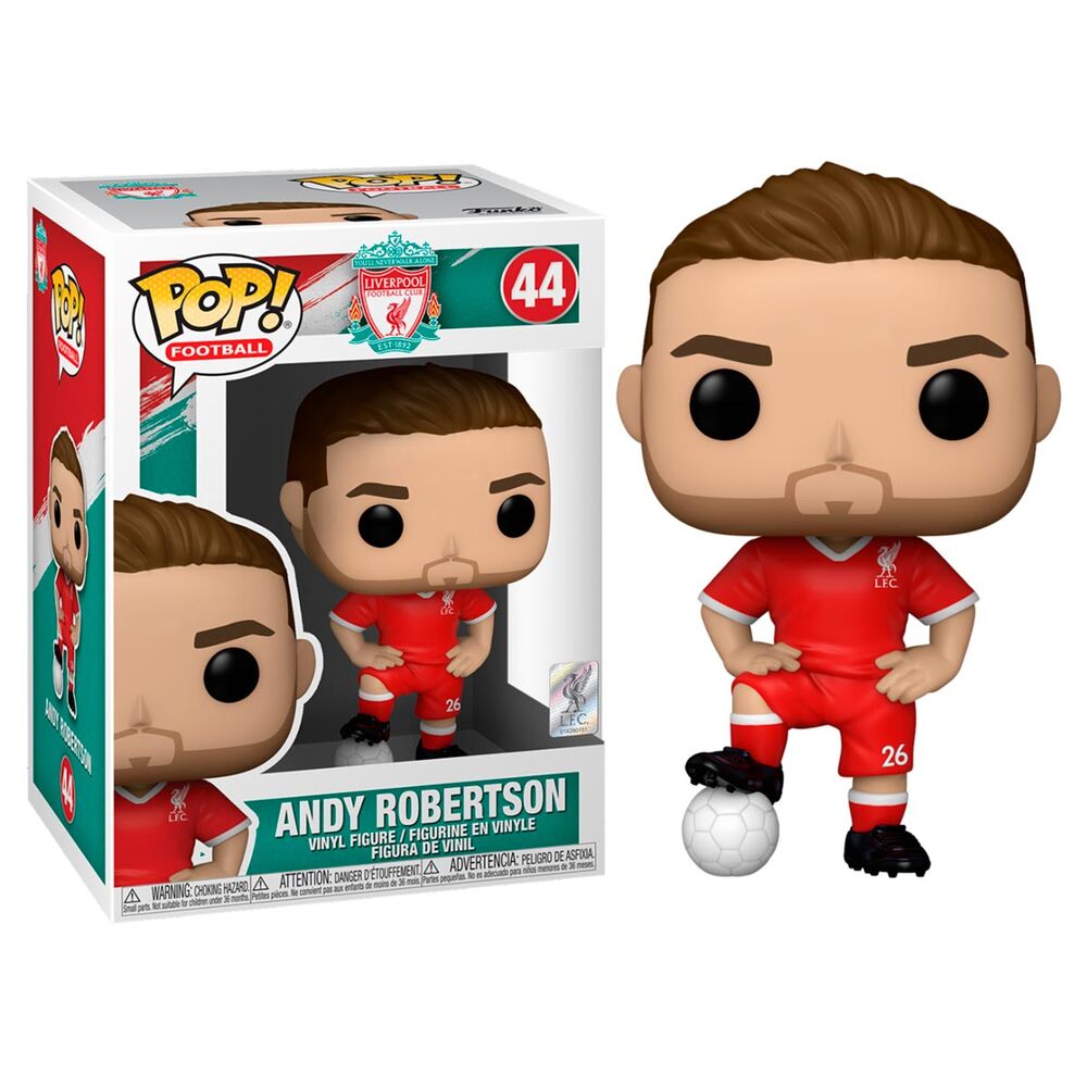 Imagen de Figura Pop Liverpool Andy Robertson parte de nuestra colección en Espadas y más, sitio oficial.