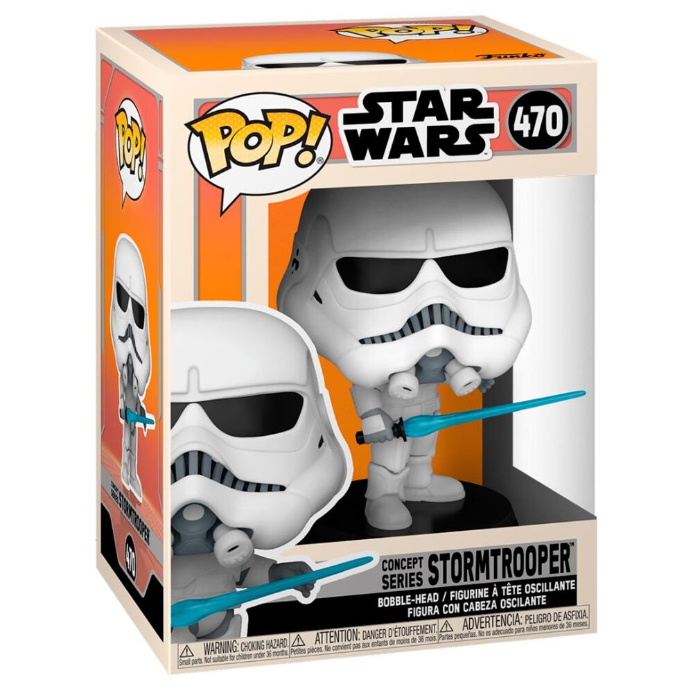 Imagen de Figura Pop Star Wars Concept Series Stormtrooper parte de nuestra colección en Espadas y más, sitio oficial.