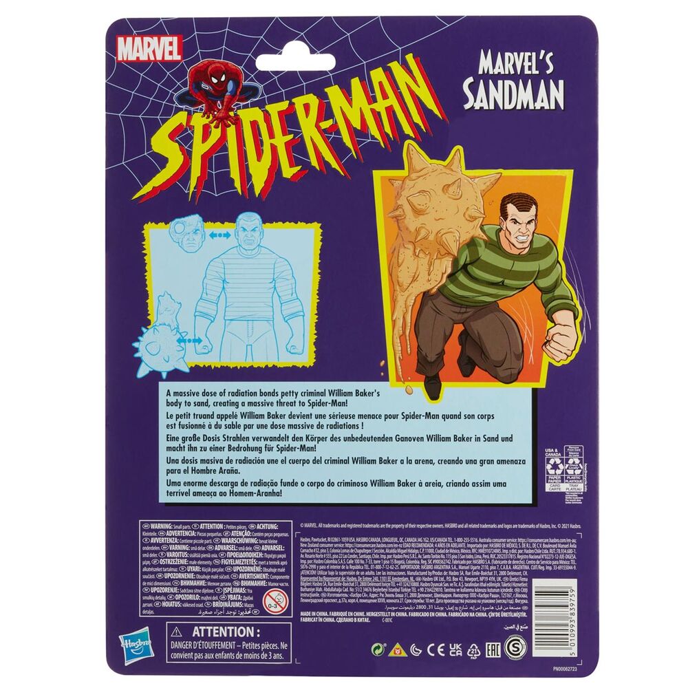 Imagen 8 - Figura Sandman Spiderman Marvel 15Cm