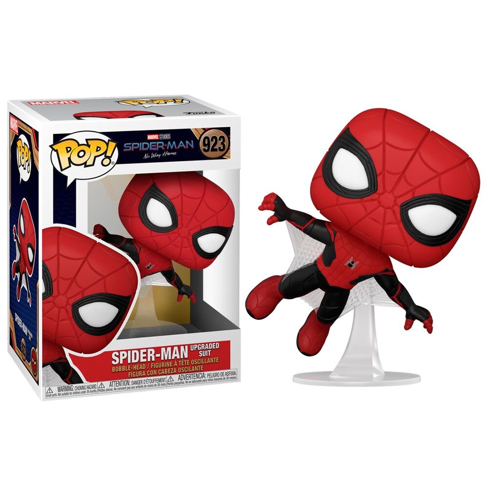 Imagen de Figura Pop Marvel Spiderman No Way Home Spiderman Upgraded Suit parte de nuestra colección en Espadas y más, sitio oficial.