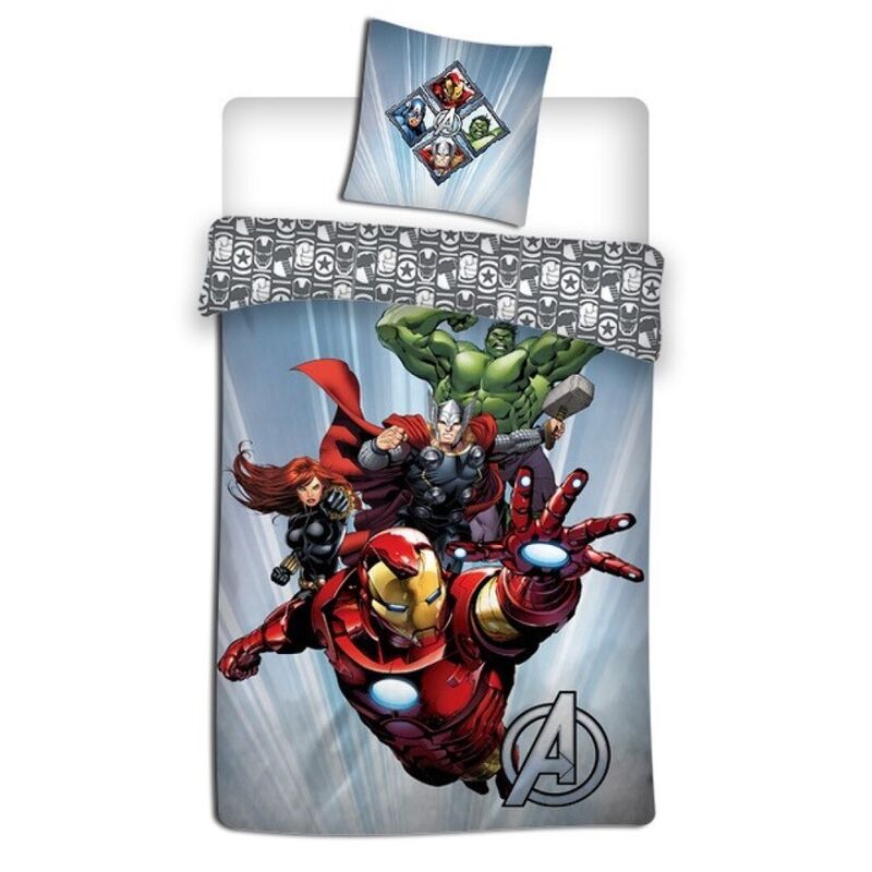 Imagen 1 - Funda Nordica Vengadores Avengers Marvel Cama 90Cm Microfibra