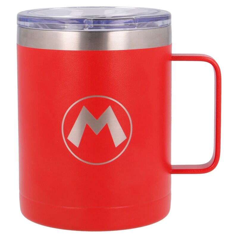 Imagen de Taza Termo Acero Inoxidable Super Mario Bros Nintendo 380Ml parte de nuestra colección en Espadas y más, sitio oficial.
