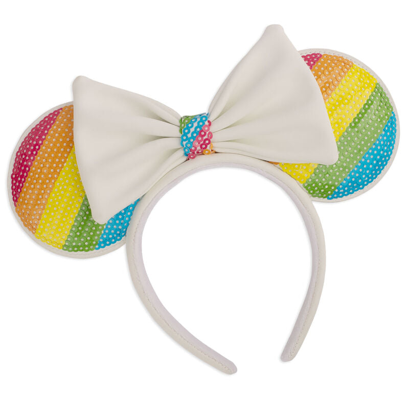 Imagen de Diadema Orejas Rainbow Minnie Disney Loungefly parte de nuestra colección en Espadas y más, sitio oficial.