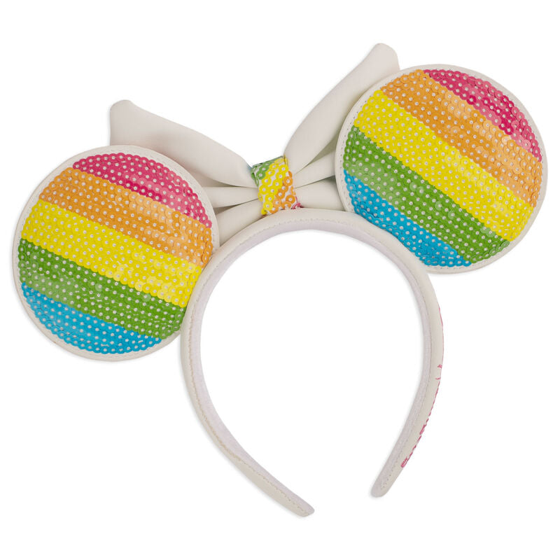 Imagen de Diadema Orejas Rainbow Minnie Disney Loungefly parte de nuestra colección en Espadas y más, sitio oficial.