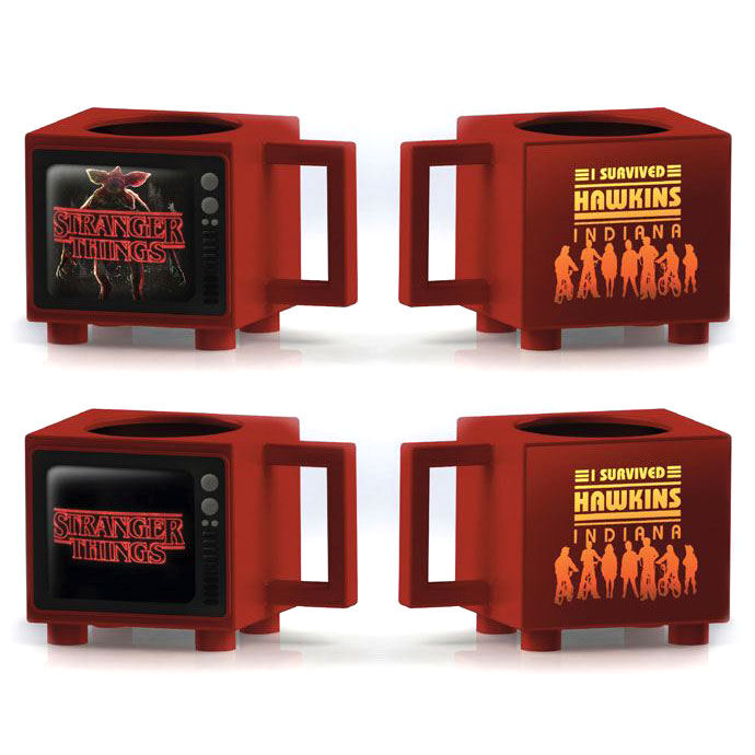 Imagen 1 de Taza Termica Retro Tv Stranger Things 500Ml