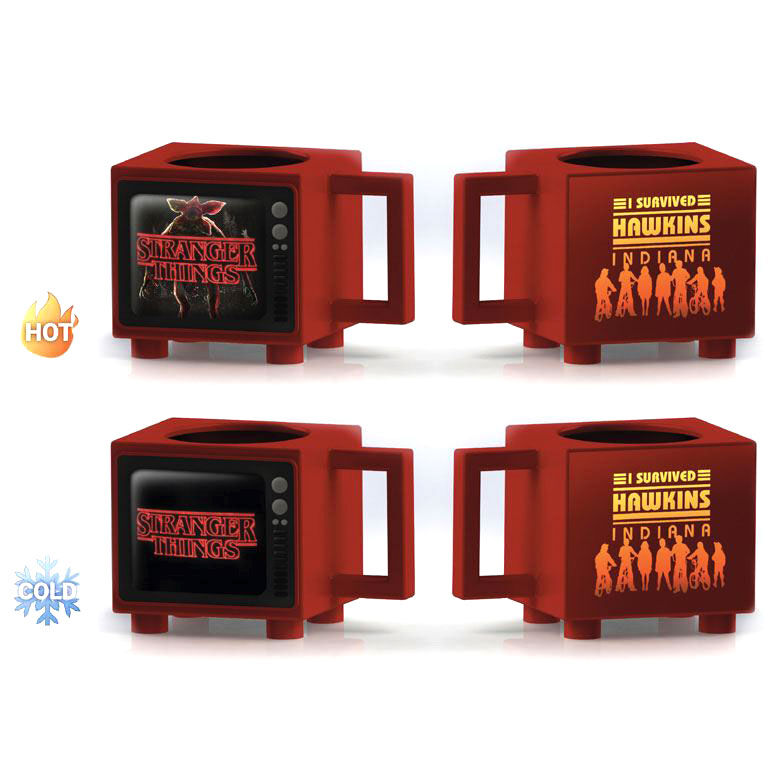 Imagen 2 de Taza Termica Retro Tv Stranger Things 500Ml