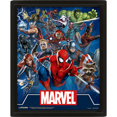 Imagen 1 de Poster 3D Lenticular Marvel