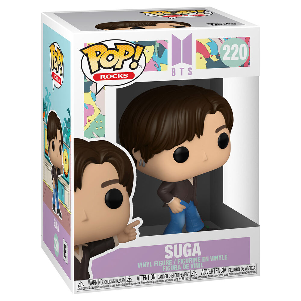 Imagen de Figura Pop Bts Dynamite Suga parte de nuestra colección en Espadas y más, sitio oficial.