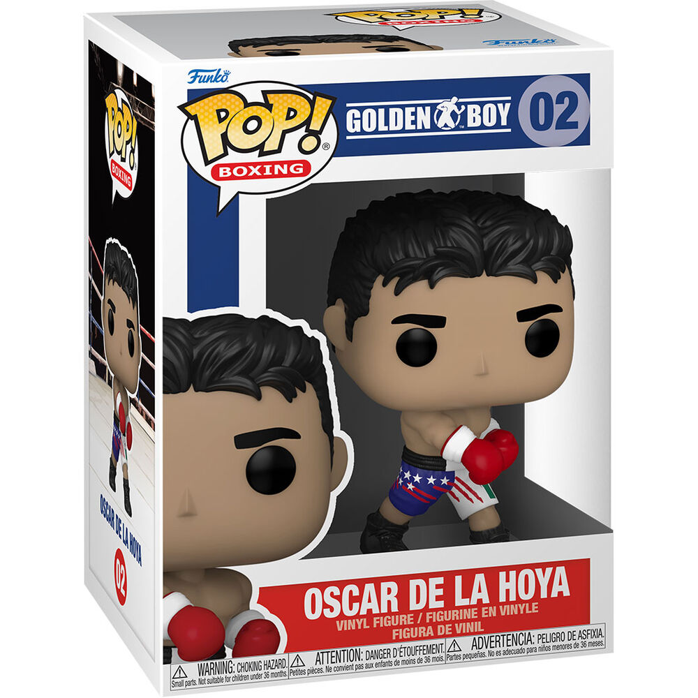 Imagen de Figura Pop Boxing Oscar De La Hoya parte de nuestra colección en Espadas y más, sitio oficial.