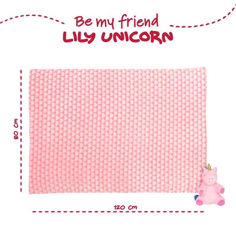 Imagen 4 - Peluche + Manta Suave Unicornio Lily 22Cm