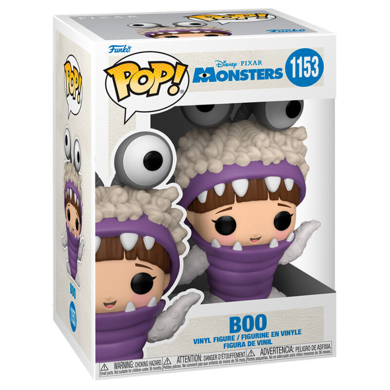 Imagen de Figura Pop Monsters Inc 20Th Boo With Hood Up parte de nuestra colección en Espadas y más, sitio oficial.