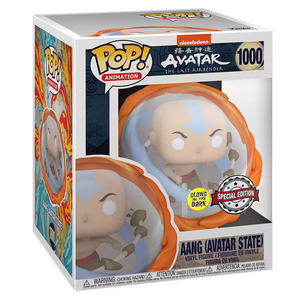 Imagen de Figura Pop Avatar Aang All Elements Glow In The Dark Exclusive parte de nuestra colección en Espadas y más, sitio oficial.