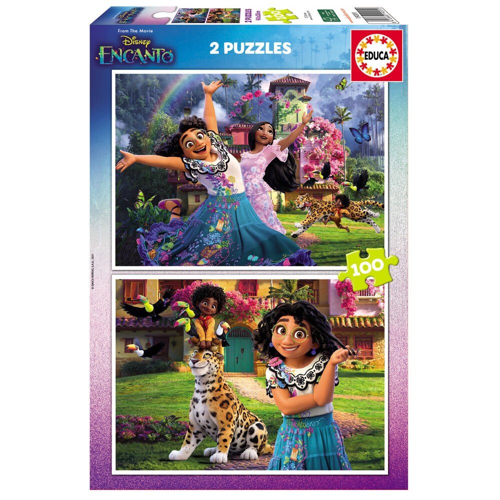 Imagen de Puzzle Encanto Disney 2X100pzs parte de nuestra colección en Espadas y más, sitio oficial.
