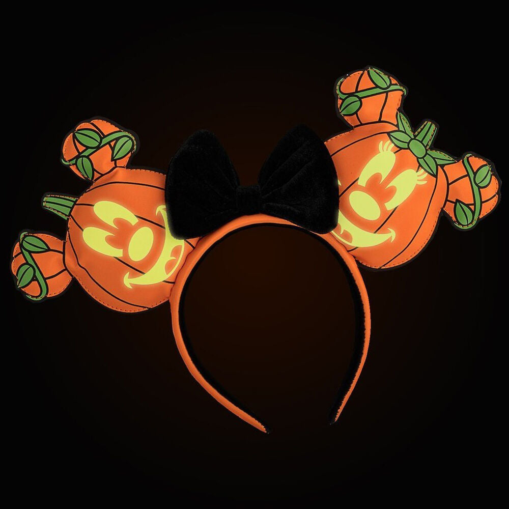 Imagen de Diadema Orejas Calabaza Mickey Disney Loungefly parte de nuestra colección en Espadas y más, sitio oficial.
