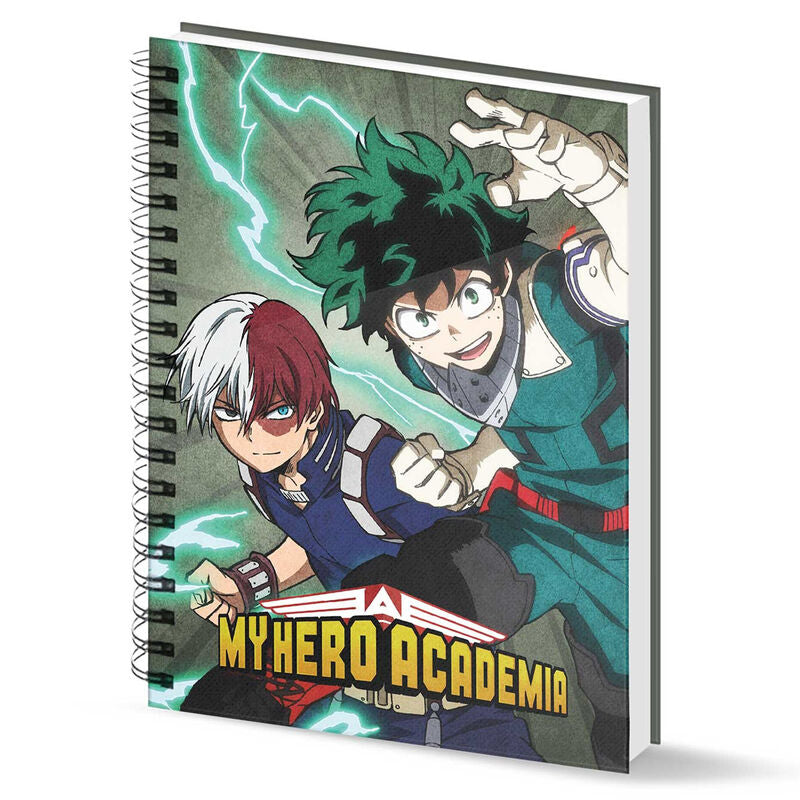 Imagen de Cuaderno A4 Battle My Hero Academia parte de nuestra colección en Espadas y más, sitio oficial.