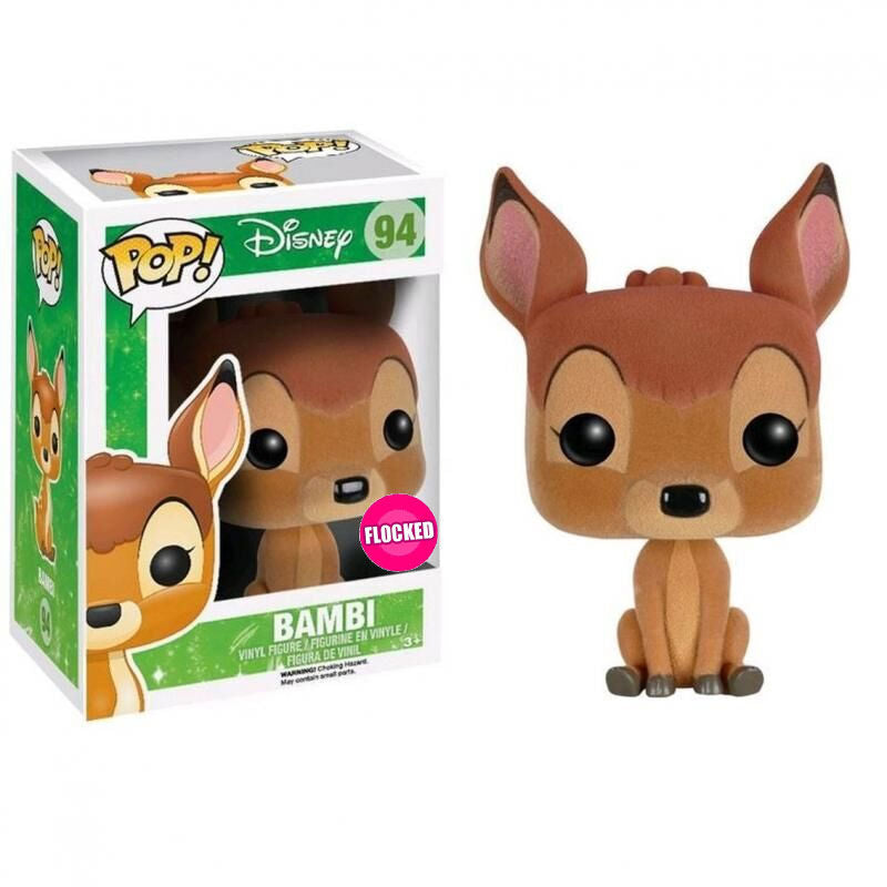 Imagen de Figura Pop Disney Bambi Flocked Exclusive parte de nuestra colección en Espadas y más, sitio oficial.