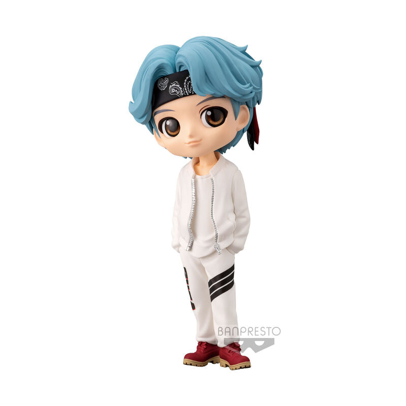 Imagen de Figura Suga Tinytan Mic Drop Q Posket 14Cm parte de nuestra colección en Espadas y más, sitio oficial.