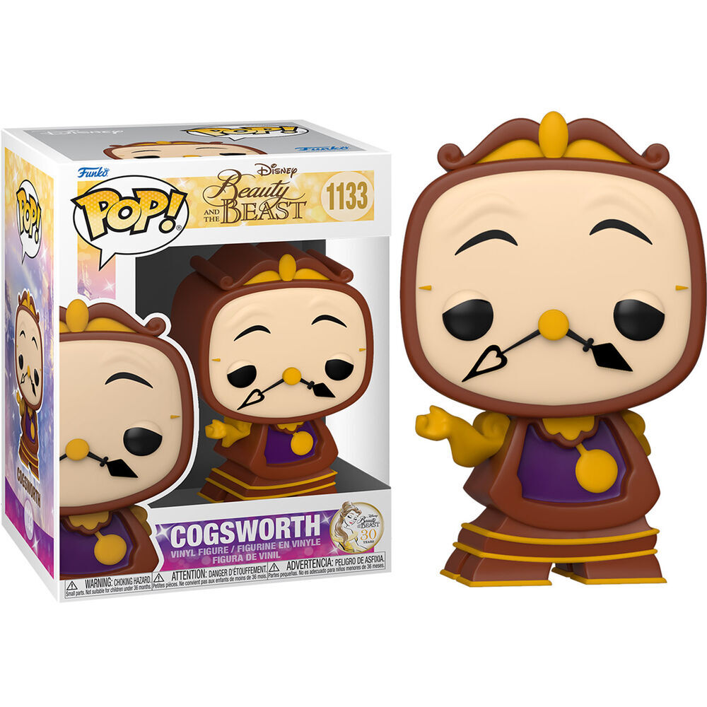Imagen de Figura Pop Disney La Bella Y La Bestia Cogsworth parte de nuestra colección en Espadas y más, sitio oficial.