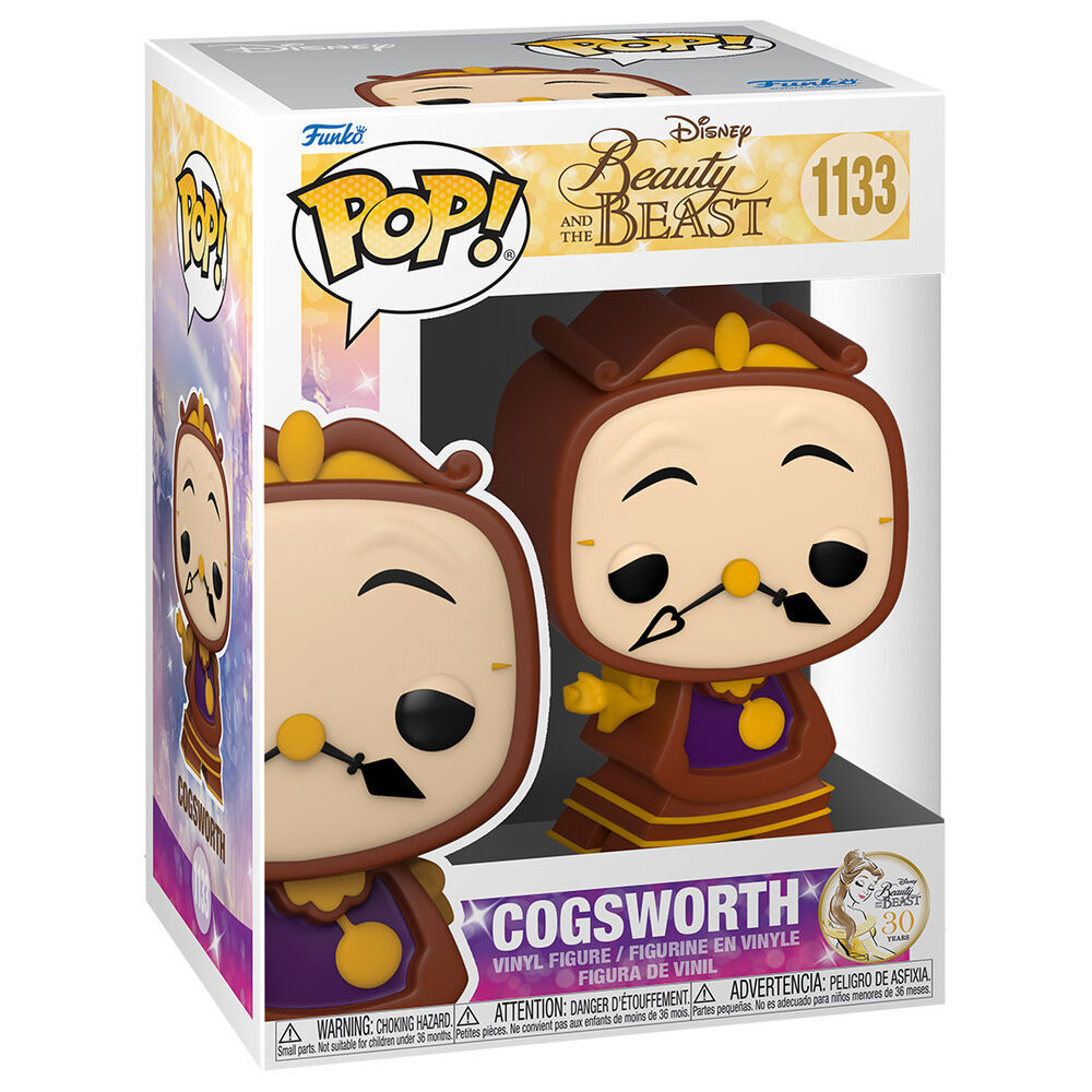 Imagen de Figura Pop Disney La Bella Y La Bestia Cogsworth parte de nuestra colección en Espadas y más, sitio oficial.