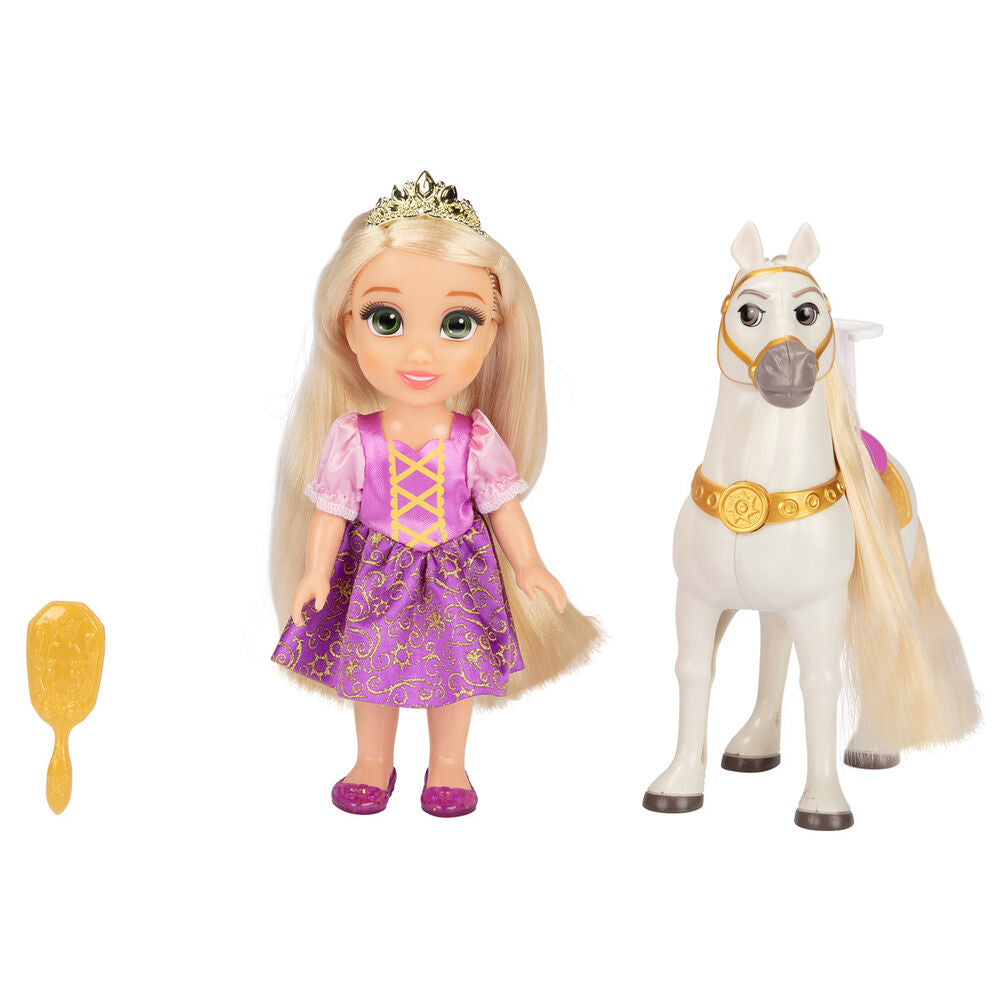 Imagen de Muñeca Rapunzel + Maximus Enredados Disney 15Cm parte de nuestra colección en Espadas y más, sitio oficial.
